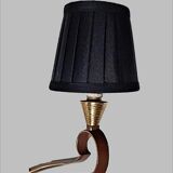 Genet and Michon pair of art deco wall sconces, bronze