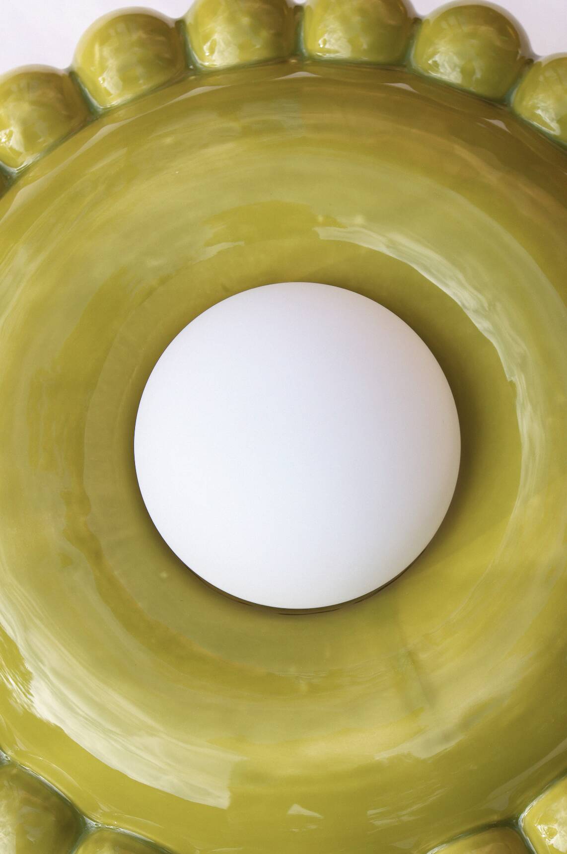 Luna Tall Lichen Green Wall Lamp