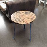 Industrial pedestal table