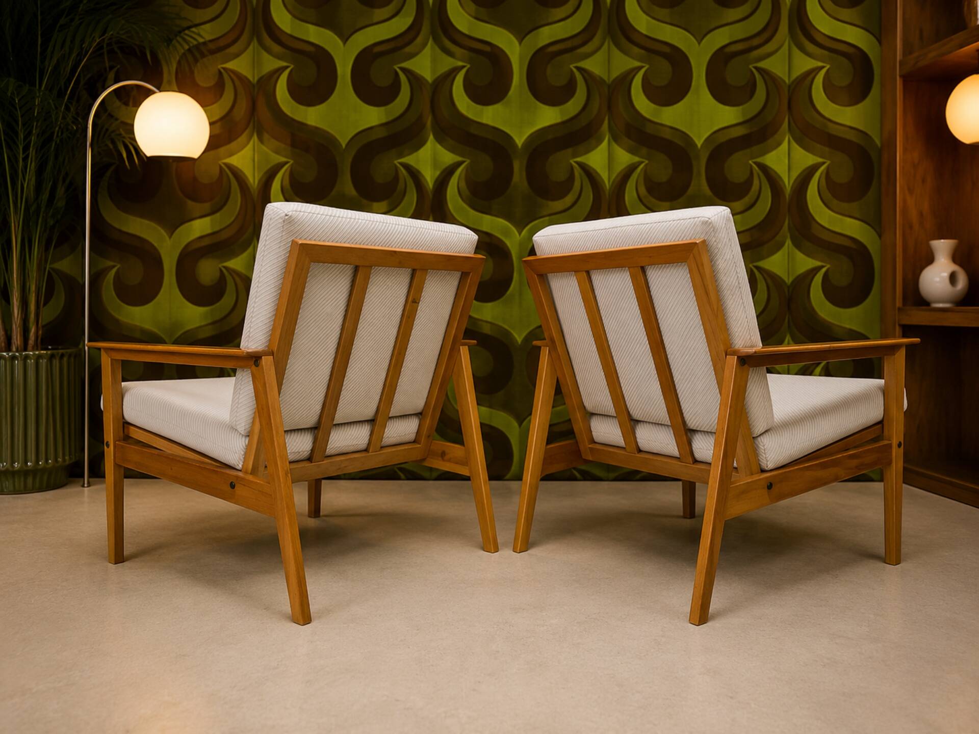 Paide de fauteuil scandinave design 1960