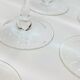 6 Large Wine or Water Balloon Glasses in Petrol Blue Color Blown Glass