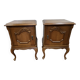 Pair of oak bedside tables