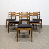 Six vintage Scandinavian chairs