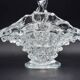 Barovier Rostrato Murano Italian glass basket centerpiece vase, 1940s
