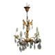 19th century bronze chandelier with tassels