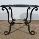 Table basse en marbre et fer forgé 1950
