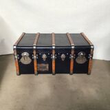 Malle cintrée 1930 bleu marine