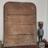 Antique Louis Philippe silvered mirror.