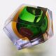 1960s asymmetrical and particular multifaceted ashtray / bowl in Murano glass. Made in Murano, Italy