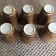 Series of 6 sandstone cups