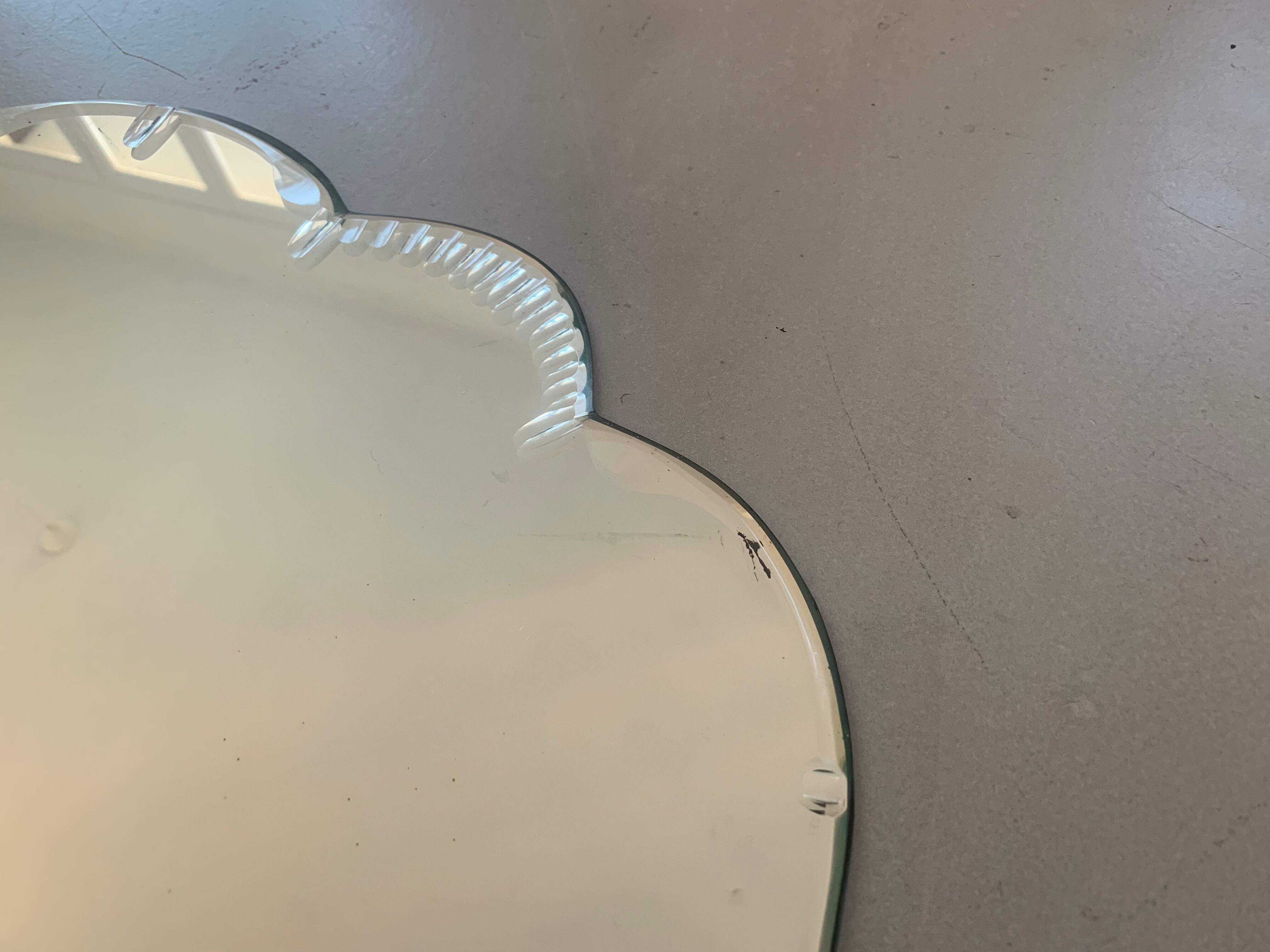 Old beveled mirror 53x82cm