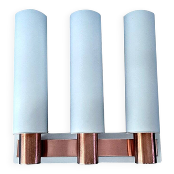 Vintage sconce in glass from Kaiser, 1960s
