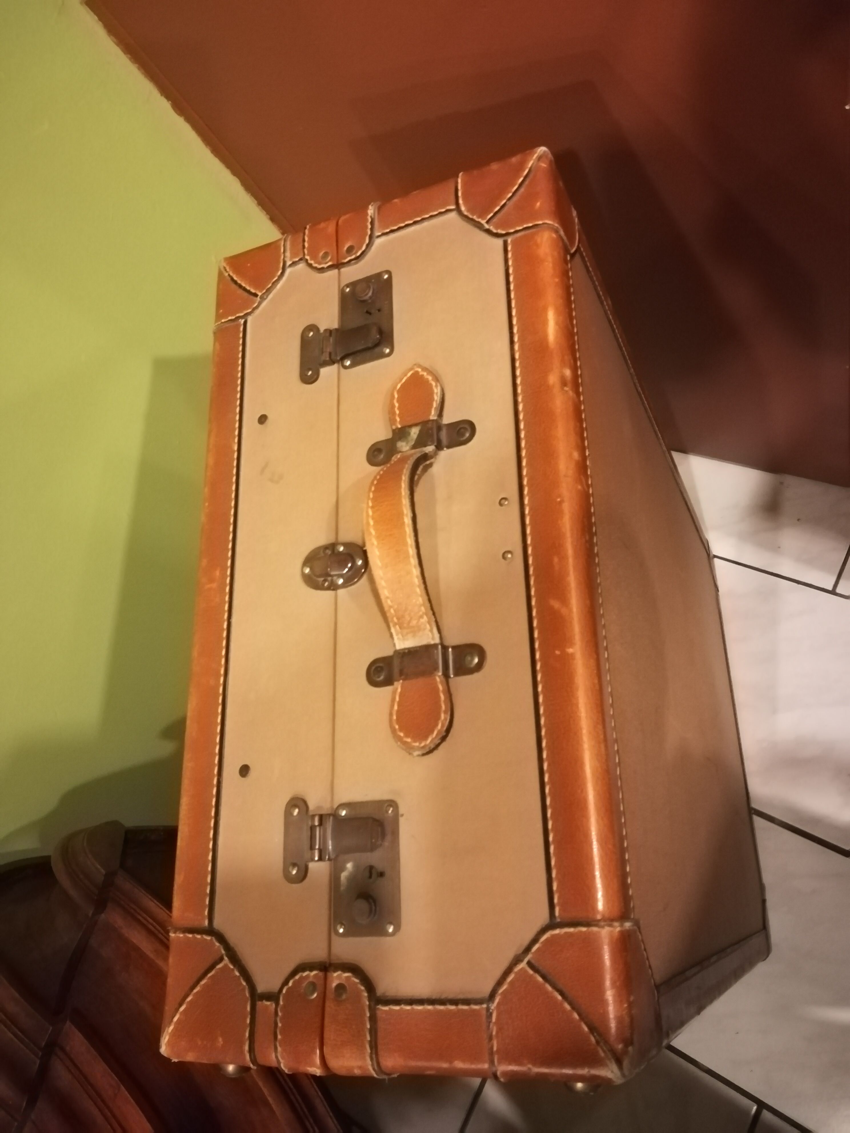 Old trunk of Lancel travel