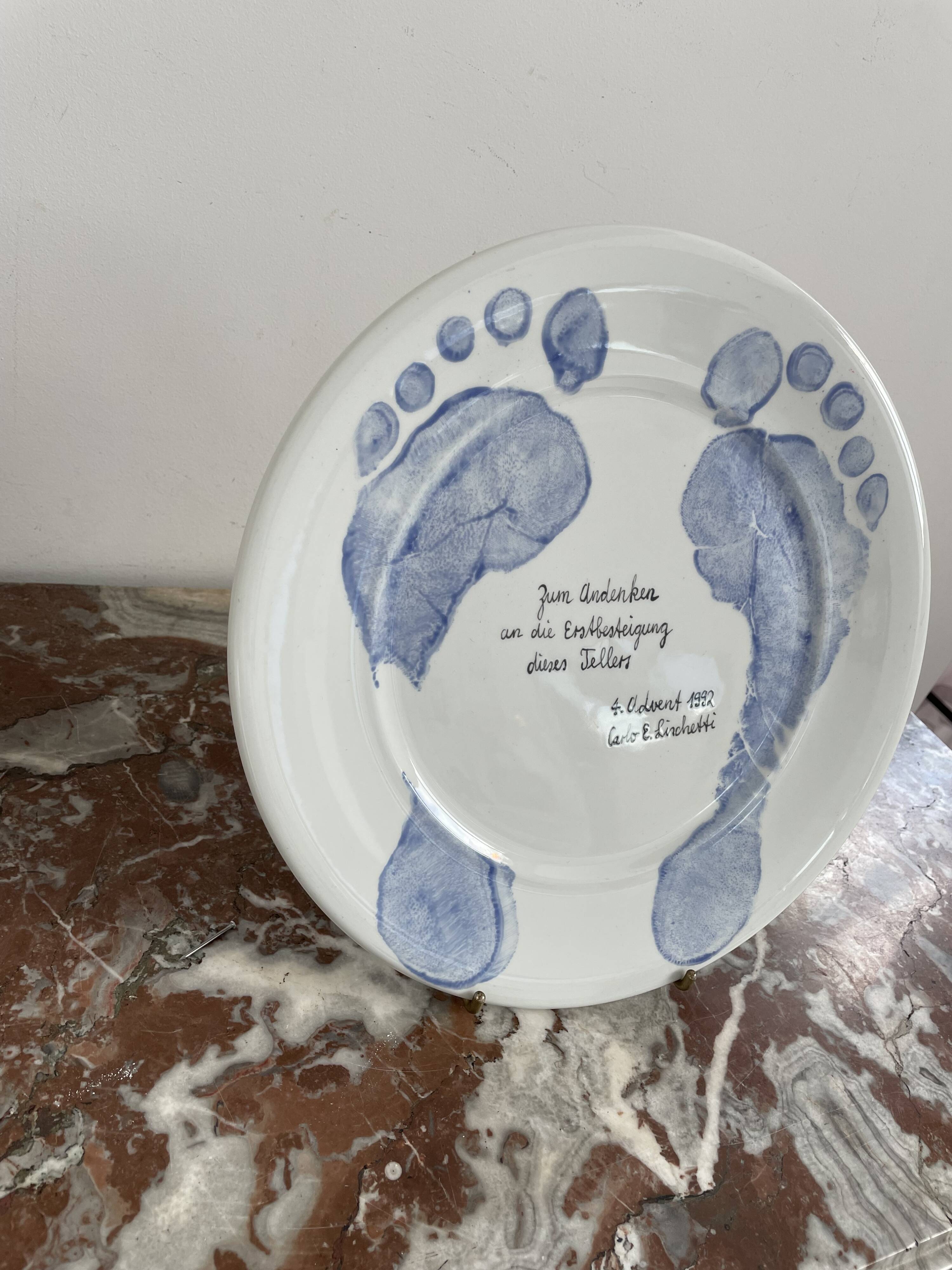 Figgjo dish, model designed by carlo linchetti, swiss artist, scandinavian design, feet decor