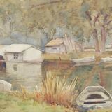 "Riverside" Watercolor by Jenika Cabarrus