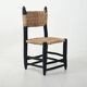 5 chaises marocaines en bois bleu