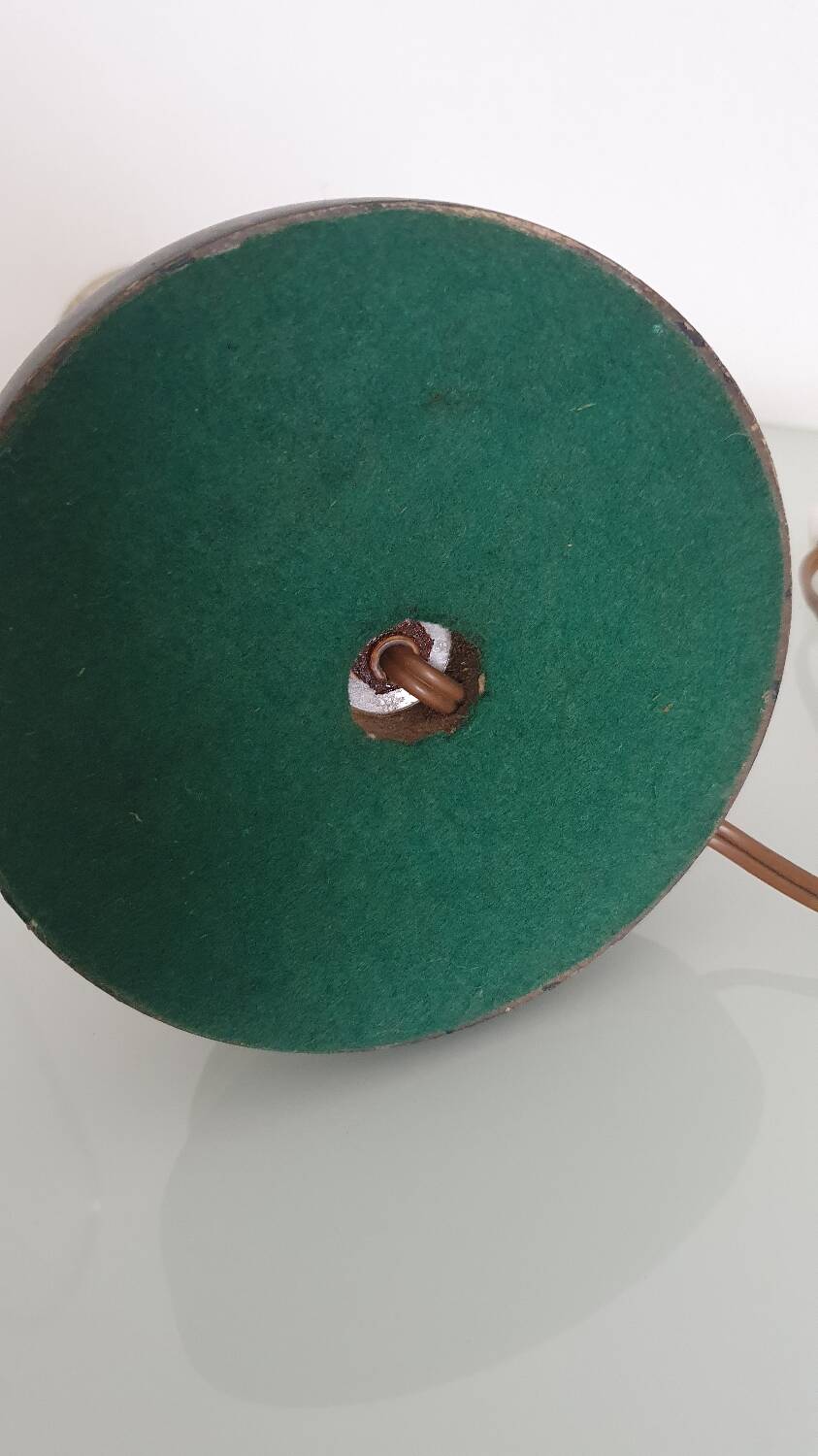 Large metal vine leaf lamp base