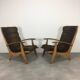Pair of FS 123 armchairs by Free Span, 1950s, reconstruction style.