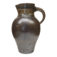 Metallic brown stoneware vase