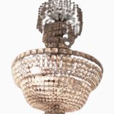 List in crystal and bronze of the 20s, balloon crystal chandelier