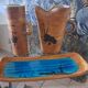 Set of three ceramic table pieces from "La Colombe"