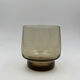 Eight smoked glass water glasses