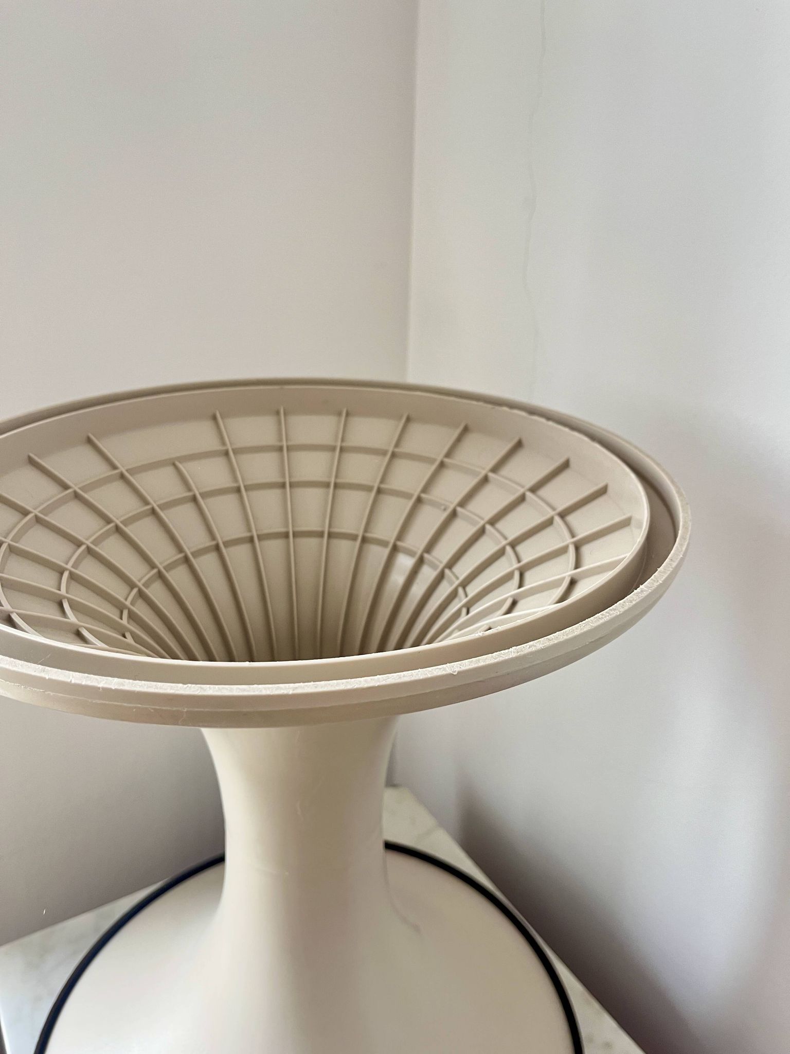 Vintage GDR Space Age brown plastic Tulip Stool, 1960s