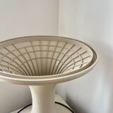 Vintage GDR Space Age brown plastic Tulip Stool, 1960s