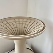 Vintage GDR Space Age brown plastic Tulip Stool, 1960s