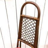 Set of four rattan chairs