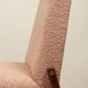 Vintage powder pink boucle armchair 1970 renovated