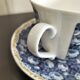 Jumbo cup english lunch Roy Kirkham model rose chintz blue