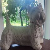 Ceramic zoomorphic dog statue