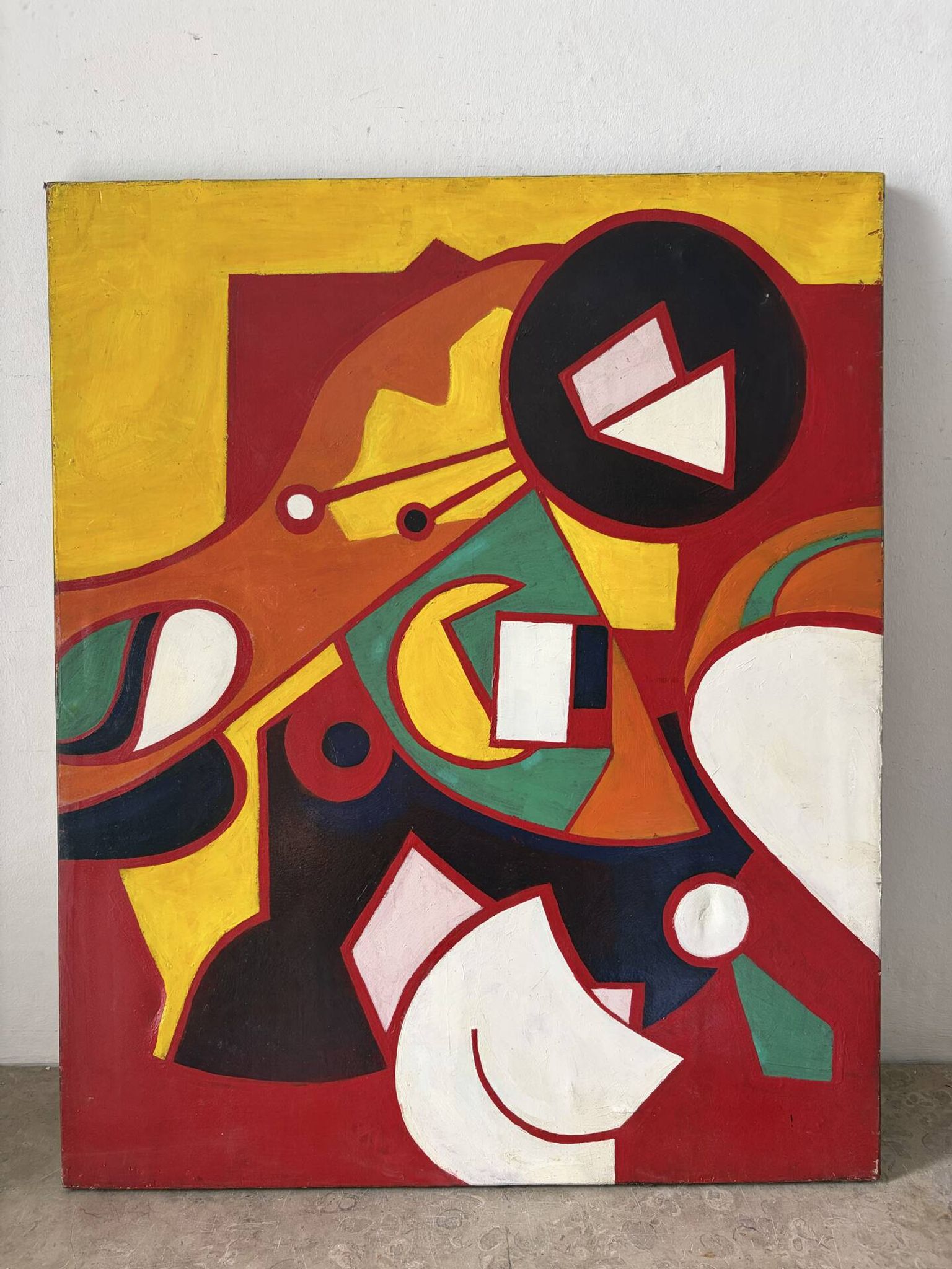 Modern abstract, oil on canvas.