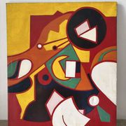 Modern abstract, oil on canvas.