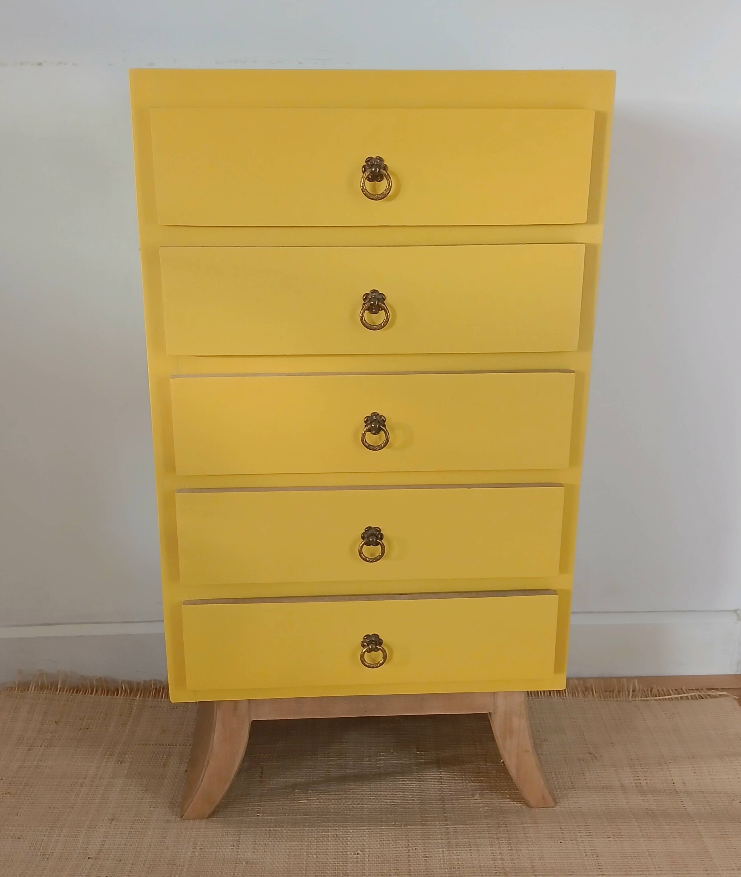 Chiffonnier 5 tiroirs vintage