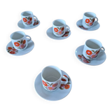 6 ANCAP cups and saucers