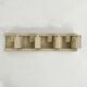 Wall-mounted coat rack Minivip white by Benanti & Brunori for Velca Legnano