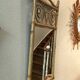 old rattan bamboo mirror owl shape vintage owl