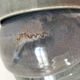 4 handmade ceramic bowls – Grey-blue glaze and mineral shades