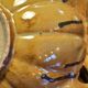 Vintage glazed terracotta pumpkin jug, 1930s