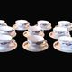Set of 10 vintage cups and saucers "Angola" – Moulin des Loups