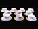 Set of 10 vintage cups and saucers "Angola" – Moulin des Loups