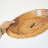 Brutalist solid wood dish