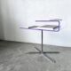 Transparent acrylic and chrome side table, 1970s design.