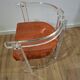 Set of 6 Acrylic and Chrome Chairs, Italy, 1970s
