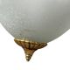 Glass and gold metal pendant light