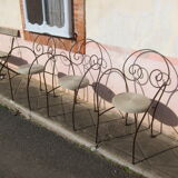 Chaise en fer forgé
