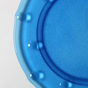 Vintage Cobalt Blue Glass Platter: Mid-Century Centerpiece, Borgonovo Italy