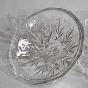 Pair of crystal candy boxes, Italy